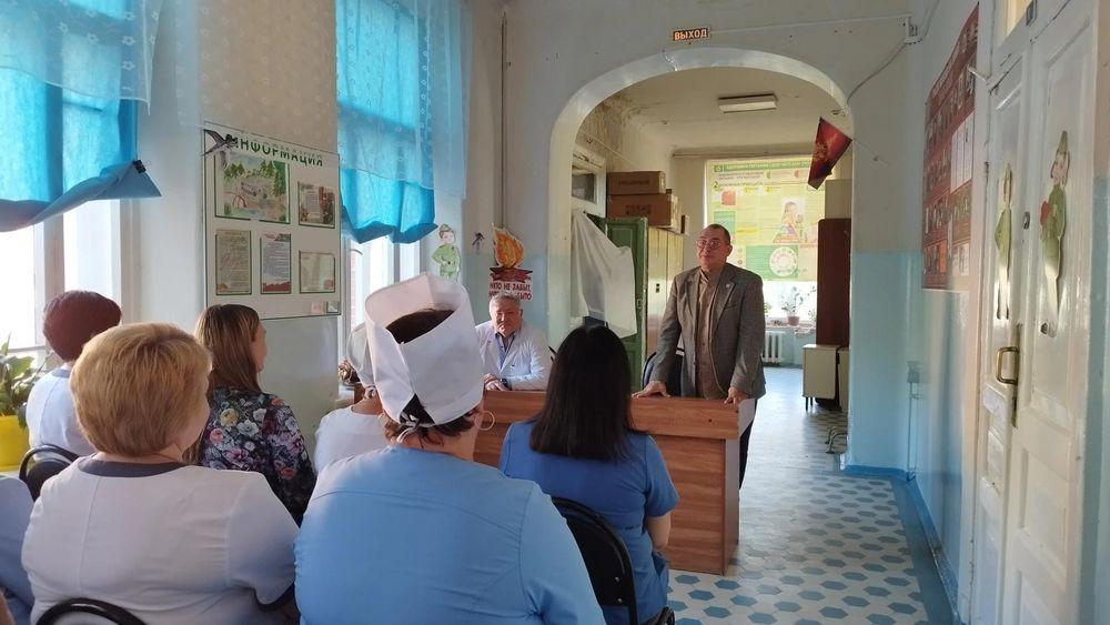 Встреча С. Казакова с коллективом нашей больницы