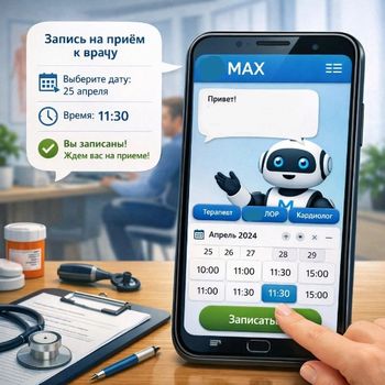 Внимание! Жители Пензенской области могут записаться на прием к врачу в национальном мессенджере МАХ